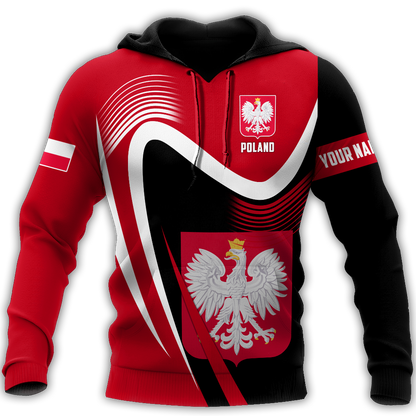 Personalized Polska 3D All Over Printed Unisex Hoodie