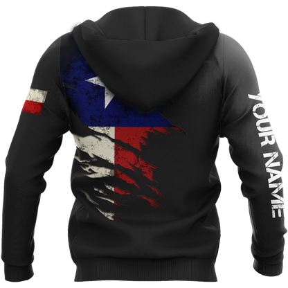Thin Blue Line apparel Texas Law Enforcement custom name design 3d print shirts Proud Military