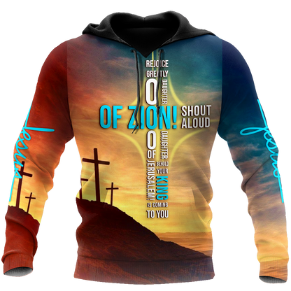 Premium Unisex Hoodie 3D All Over Printed Easter Day Christian Jesus No47 ML