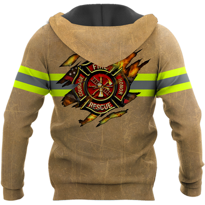 Customize Name Firefighter Hoodie For Men And Women MH22032102