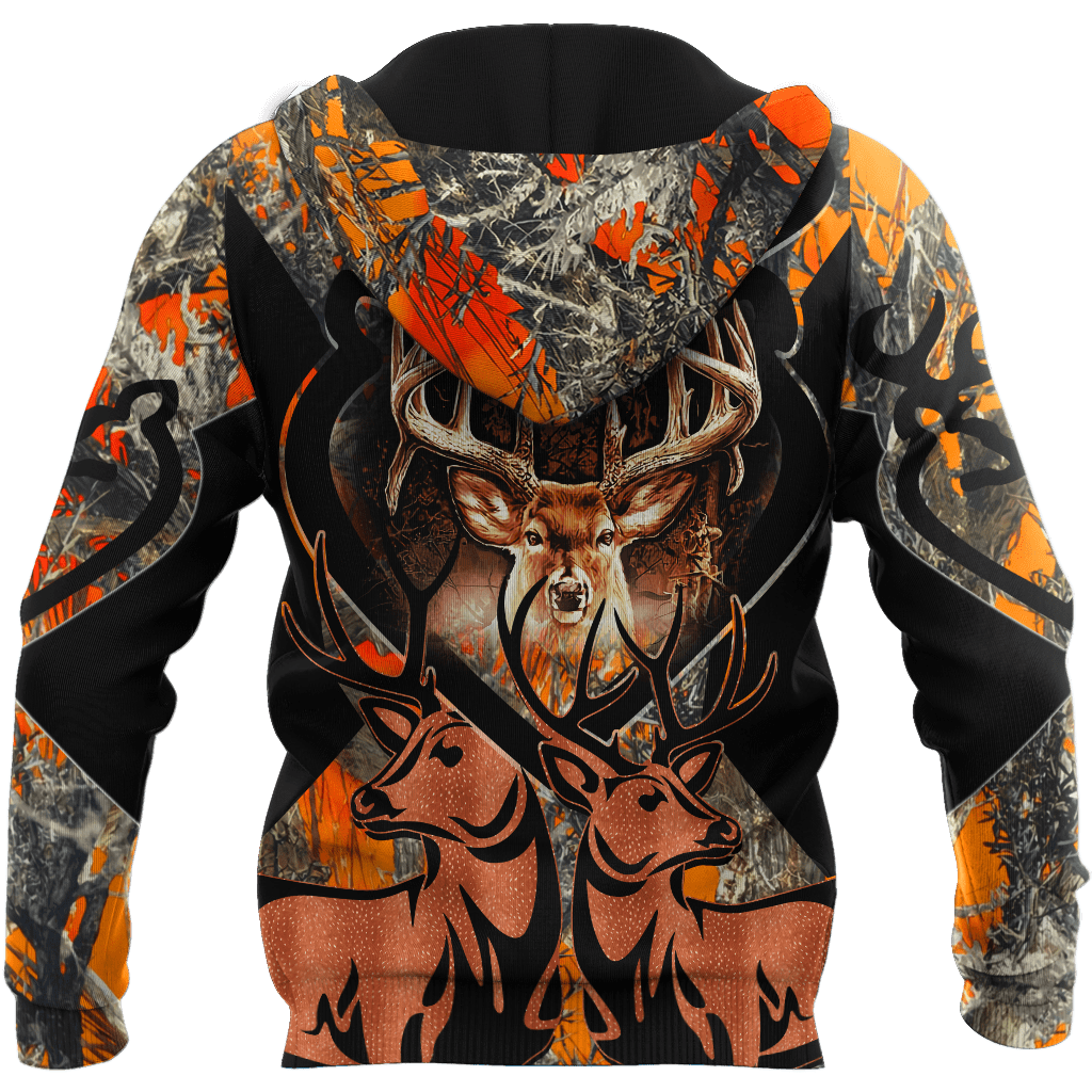 Country Girl Deer Hunting 3D All Over Printed Unisex Hoodie
