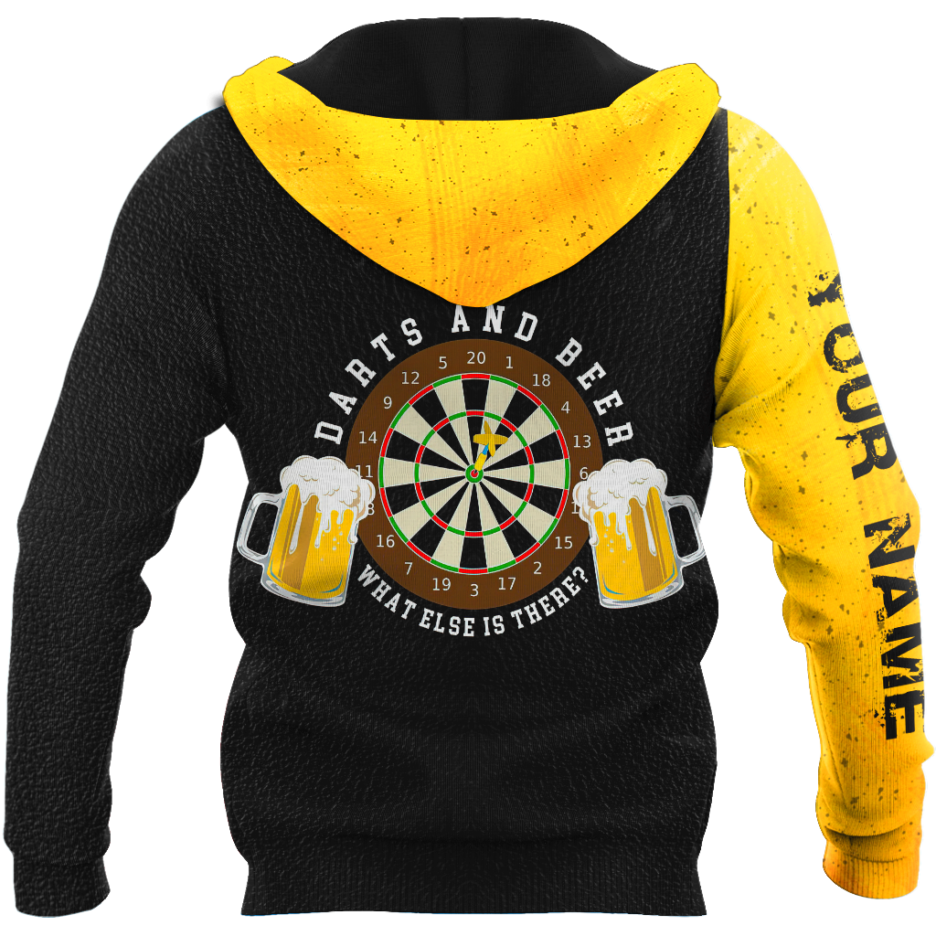 Darts Player No 7 Personalized Name 3D All Over Printed Unisex Hoodie