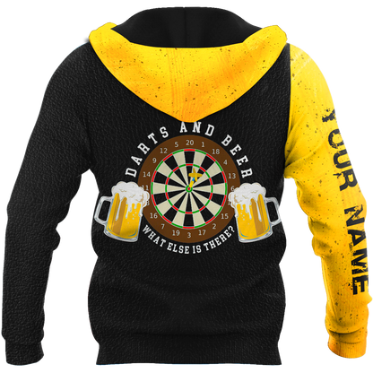 Darts Player No 7 Personalized Name 3D All Over Printed Unisex Hoodie