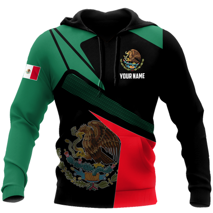 Personalized Mexico 3D All Over Printed Hoodie