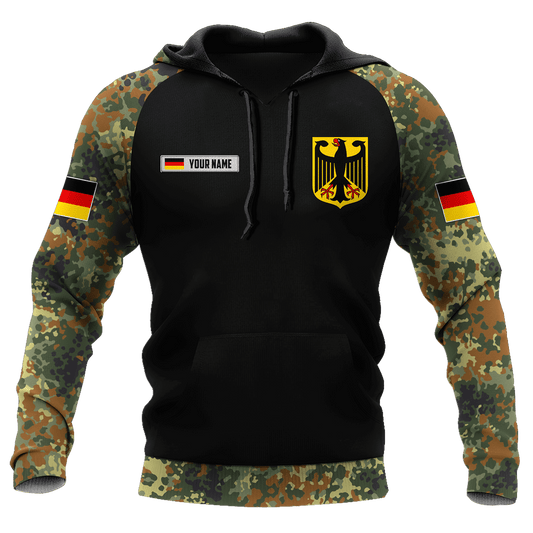 Personalized name German Army Hoodie 3D All Over Printed Unisex Shirts