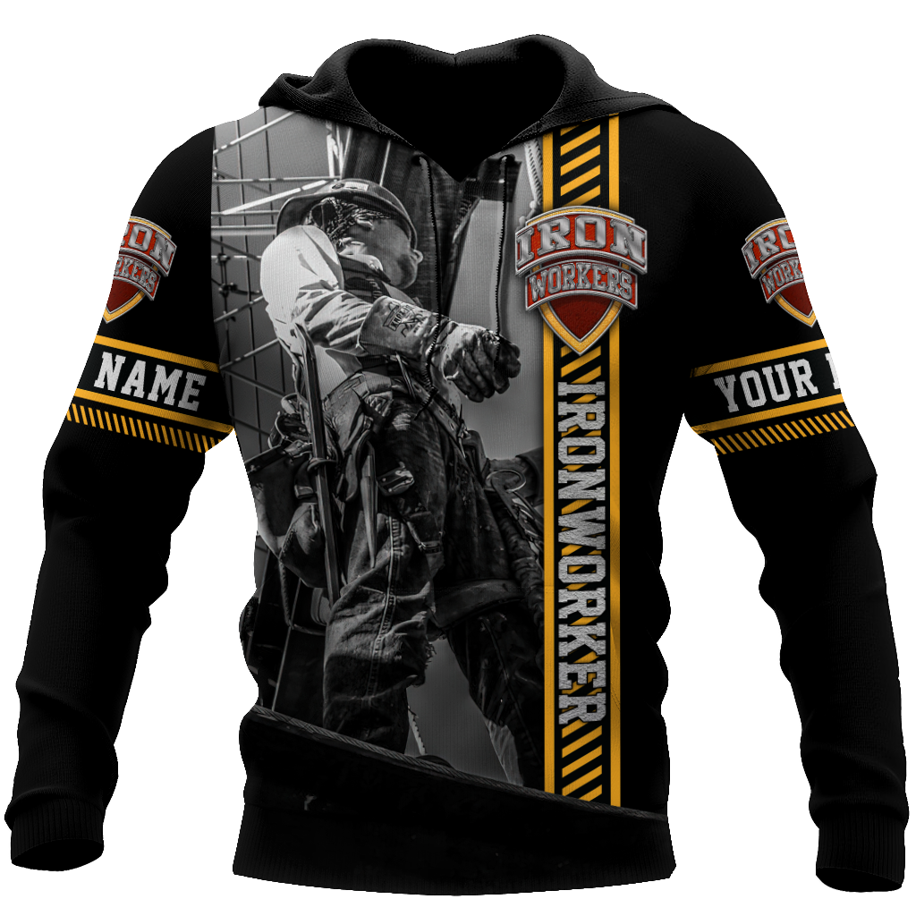 Personalized Ironworker 3D All Over Printed Unisex Hoodie