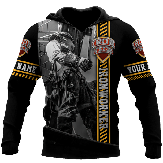 Personalized Ironworker 3D All Over Printed Unisex Hoodie