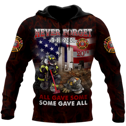 Customize Name Firefighter Hoodie For Men And Women