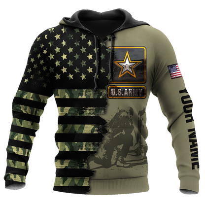 Personalized Name US Army Veteran 3D All Over Printed Shirts