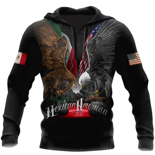 Mexican American Hoodie 3D All Over Printed Shirts For Men and Women TR1012207