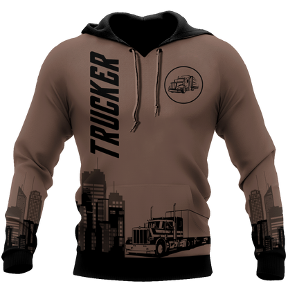 Trucker 3D All Over Printed Shirts For Men and Women