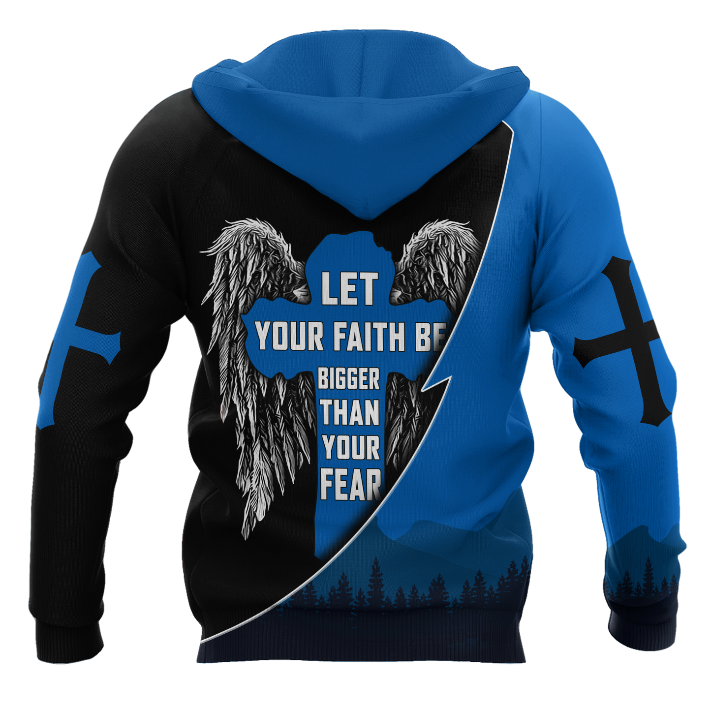Premium Unisex Hoodie 3D All Over Printed Easter Day Christian Jesus Faith Over Fear No51 ML