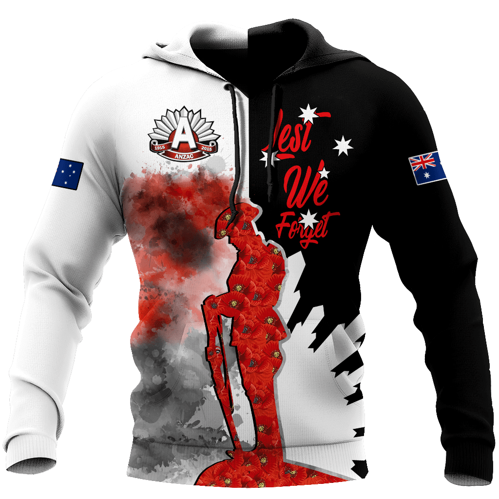 Premium Unisex Hoodie Anzac Day Remember Them ML
