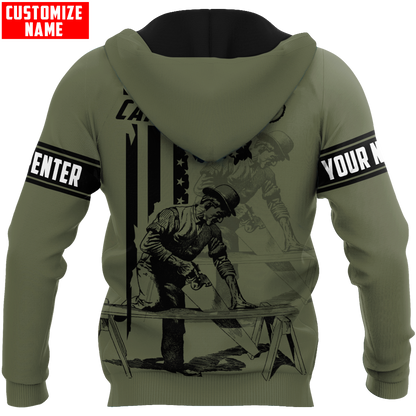 Personalized Name American Carpenter 3D All Over Printed Unisex Shirts Ver 4