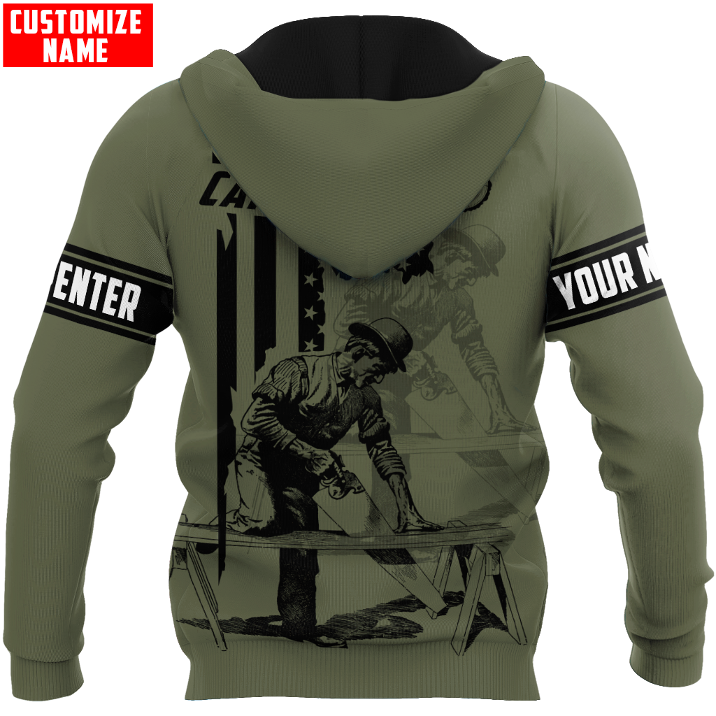 Personalized Name Carpenter 3D All Over Printed Unisex Shirts  4