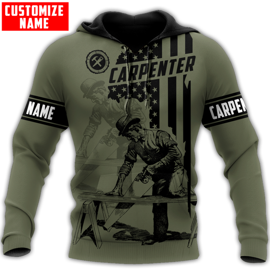 Personalized Name Carpenter 3D All Over Printed Unisex Shirts  4