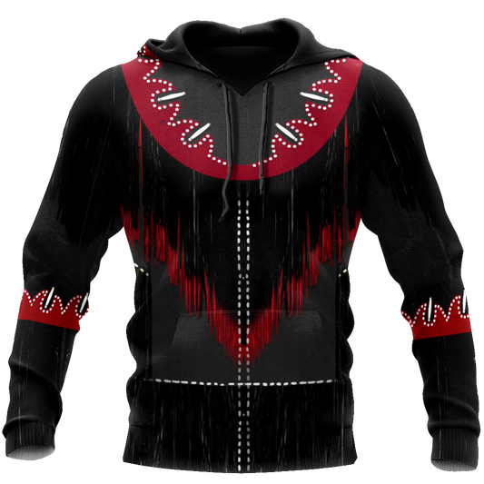 Cowboy Jacket No7 Cosplay 3D Over Printed Unisex Deluxe Hoodie ML