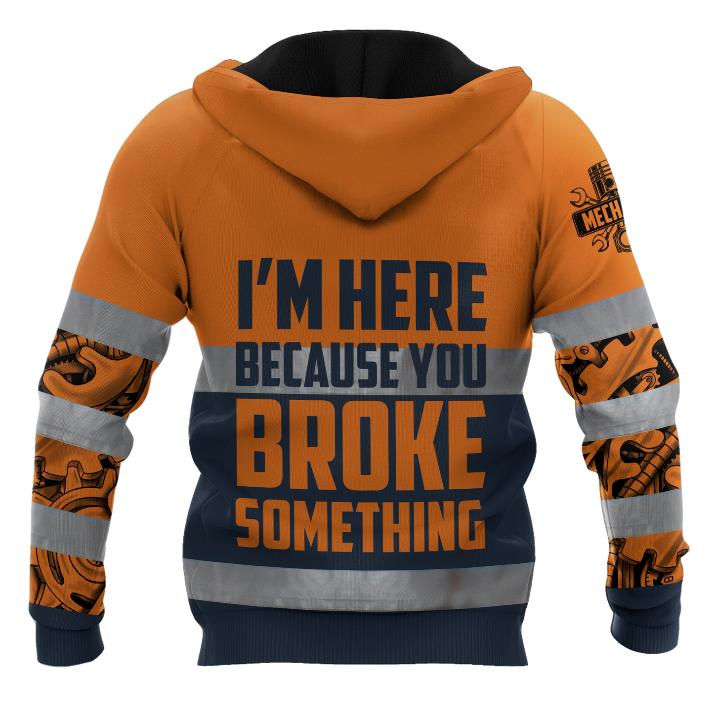 Personalized Mechanic Safety 3D All Over Printed Hoodie For Men and Women TN