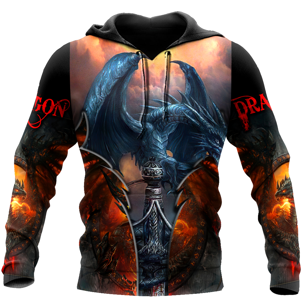 Premium Blue Dragon All Over Printed Shirts For Men And Women MEI
