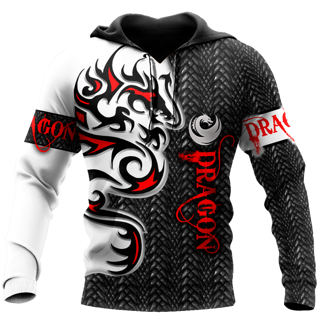 Premium Dragon Red Tatoo All Over Printed Shirts For Men And Women MEI