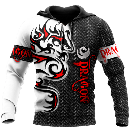 Premium Dragon Red Tatoo All Over Printed Shirts For Men And Women MEI