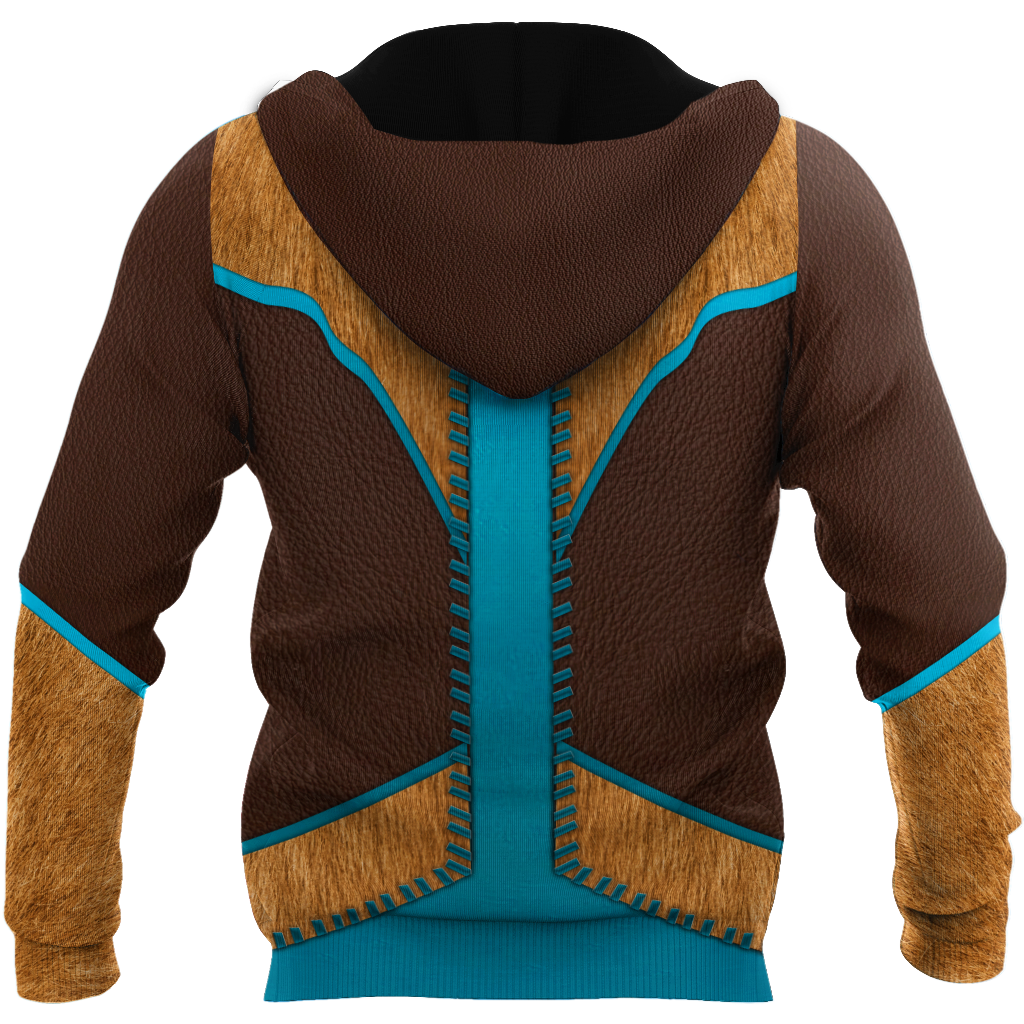 Cowboy Jacket No10 Cosplay 3D Over Printed Unisex Deluxe Hoodie ML