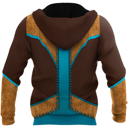 Cowboy Jacket No10 Cosplay 3D Over Printed Unisex Deluxe Hoodie ML