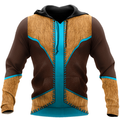 Cowboy Jacket No10 Cosplay 3D Over Printed Unisex Deluxe Hoodie ML