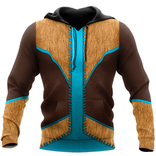 Cowboy Jacket No10 Cosplay 3D Over Printed Unisex Deluxe Hoodie ML
