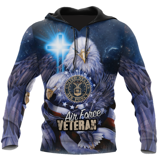 Air Force Veteran 3D All Over Printed Shirts For Men and Women