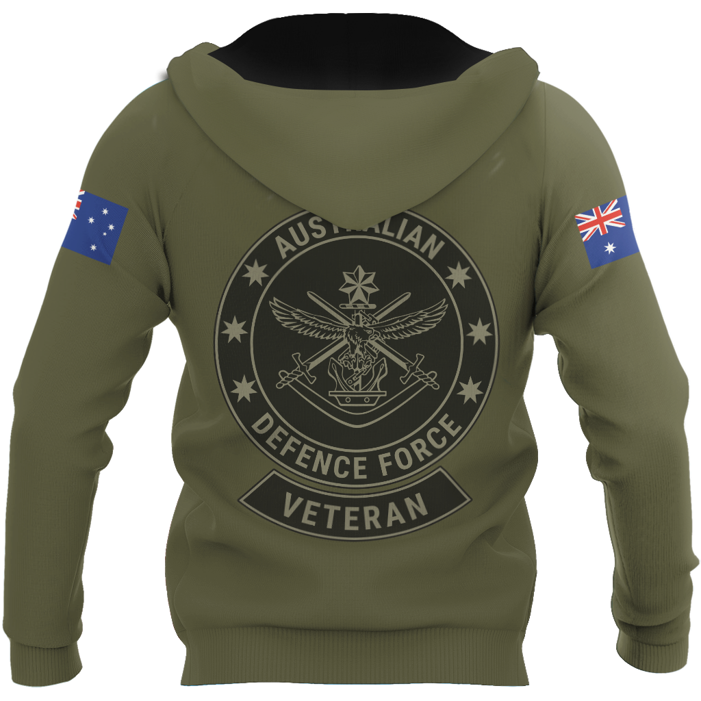 Personalized Australian Defence Force ADF Veteran 3D All Over Printed Unisex Hoodie