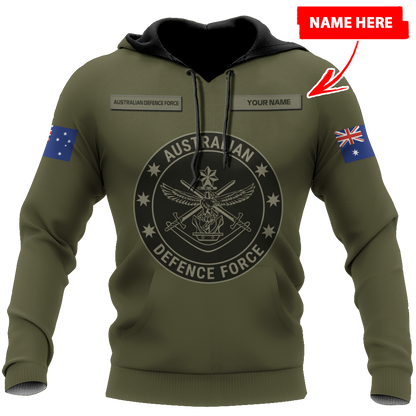 Personalized Australian Defence Force ADF Veteran 3D All Over Printed Unisex Hoodie
