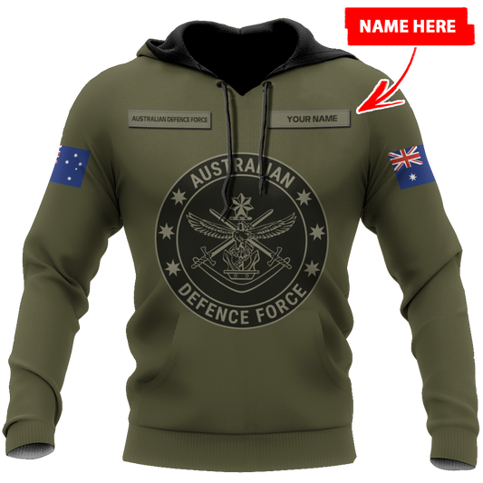 Personalized Australian Defence Force ADF Veteran 3D All Over Printed Unisex Hoodie