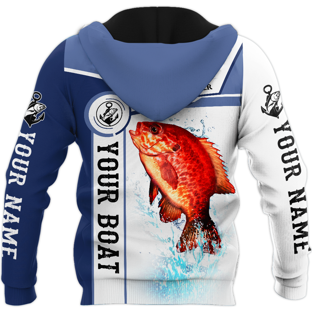 Custom name Snapper fishing Catch and Release 3D Design print shirts