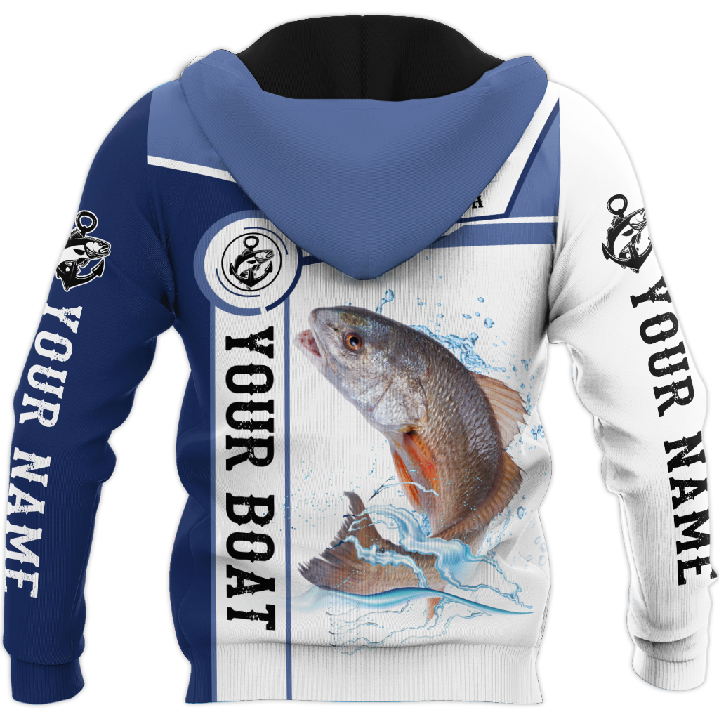 Custom name Redfish fishing Catch and Release 3D Design print shirts