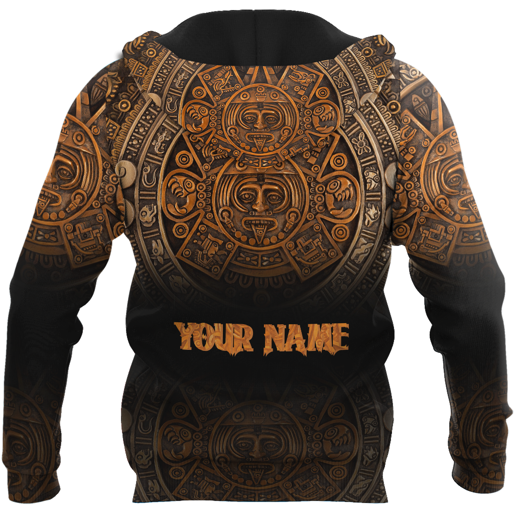 Persionalized Name Azteca Mexicano 3D All Over Printed Unisex Hoodie