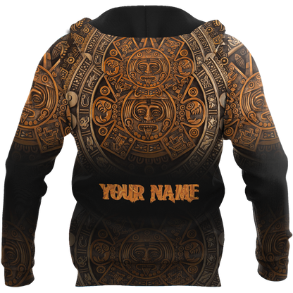 Persionalized Name Azteca Mexicano 3D All Over Printed Unisex Hoodie
