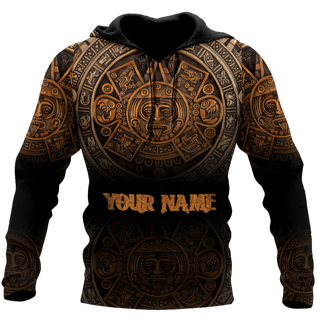 Persionalized Name Azteca Mexicano 3D All Over Printed Unisex Hoodie