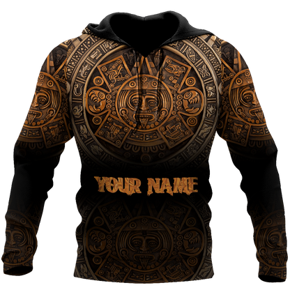 Persionalized Name Azteca Mexicano 3D All Over Printed Unisex Hoodie