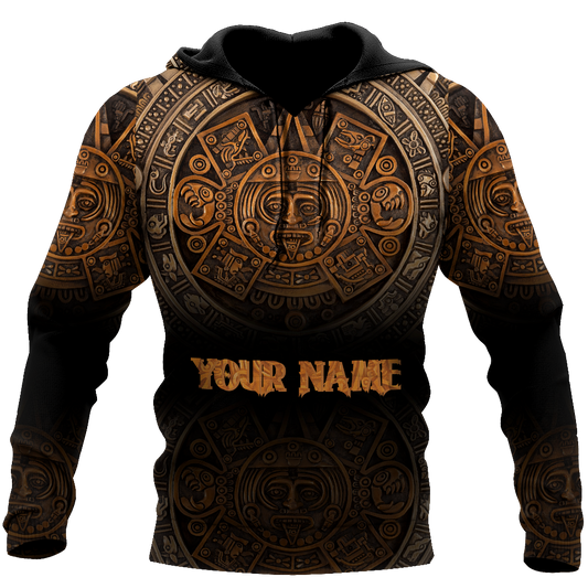 Persionalized Name Azteca Mexicano 3D All Over Printed Unisex Hoodie