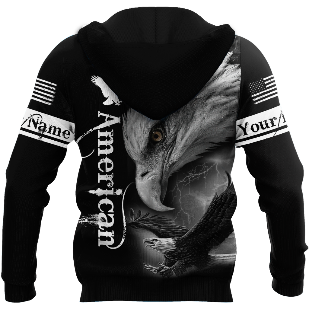 Personalized Name Eagle American 3D All Over Printed Hoodie NTN12052107