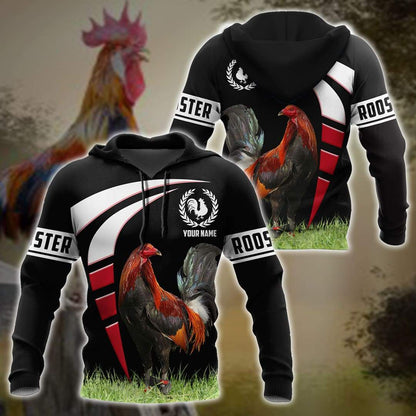 Personalized Polska Rooster 3D All Over Printed Unisex Hoodie