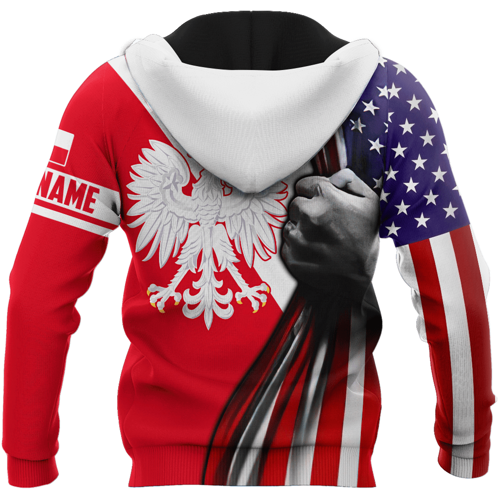 Personalized Polska American 3D All Over Printed Unisex Hoodie