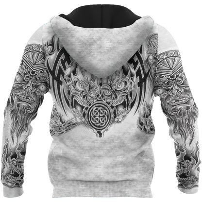 Premium Unisex All Over Printed Smocky Skull Shirts MEI