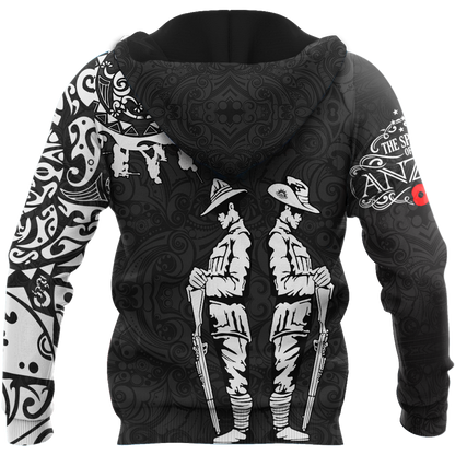 Amazing Polynesian Special Anzac Army Unisex Deluxe Hoodie ML