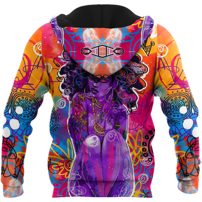 African Strong Girl Unisex Deluxe Hoodie ML