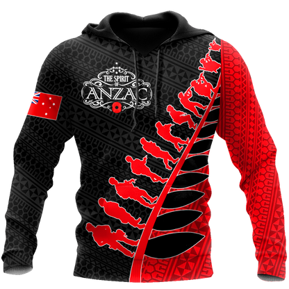 Amazing Polynesian Special Anzac Army Unisex Deluxe Hoodie ML