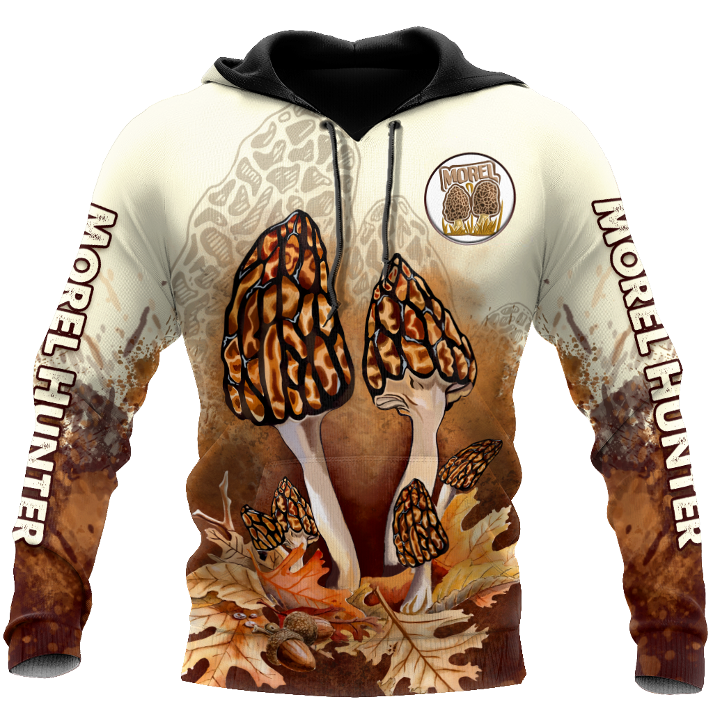 Morel mushrooms hunter 3d print shirts