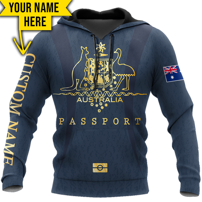 Tmarc Tee Australian passport custom name special unisex 3d print shirts