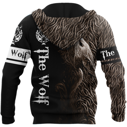 Premium Unisex Hoodie Fenrir Viking Wolf ML